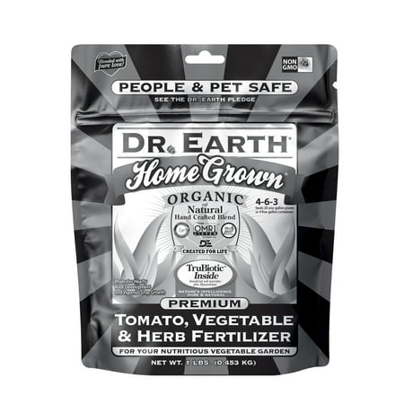 Dr. Earth Organic & Natural MINI's Home Grown Tomato, Vegetable & Herb Fertilizer, 1 (Best Natural Pesticide For Tomatoes)