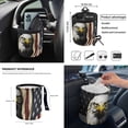 thumbnail image 4 of HUIACONG Flag Eagle Car Interior Accessories Set of 12 Auto Seat Covers Wheel Cover for Car Car Seat Belt Pads Cover Car Trash Can Rearview Mirror Cover All Season Fit for Most Car SUV, 4 of 6
