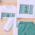thumbnail image 7 of IDOPIP Infant Baby First Birthday Cake Smash Outfit Sets Comfy Fall Crewneck Pullover Cute Green Pants Size 12-18M, 7 of 7