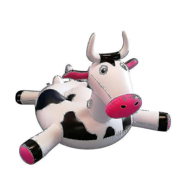 Flotador inflable de piscina de vacas para niños y adultos, balsa flotante de agua, barco flotante, anillo de natación, juguetes para verano