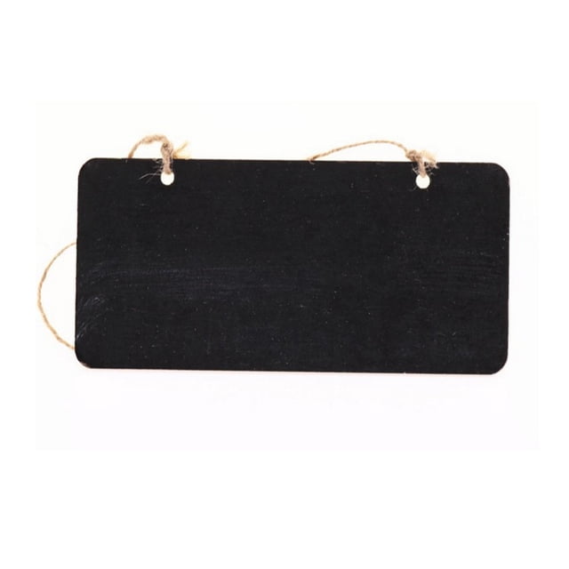Minietiqueta de pizarra pequeña para colgar en madera, 5 uds., con cuerda de cáñamo, estilo Pastoral, carteles creativos para colgar en la pared