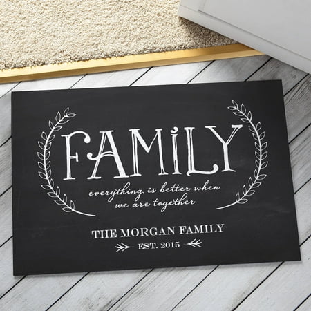 Personalized Our Family Doormat, Gray (10 Of The Best Doormats)