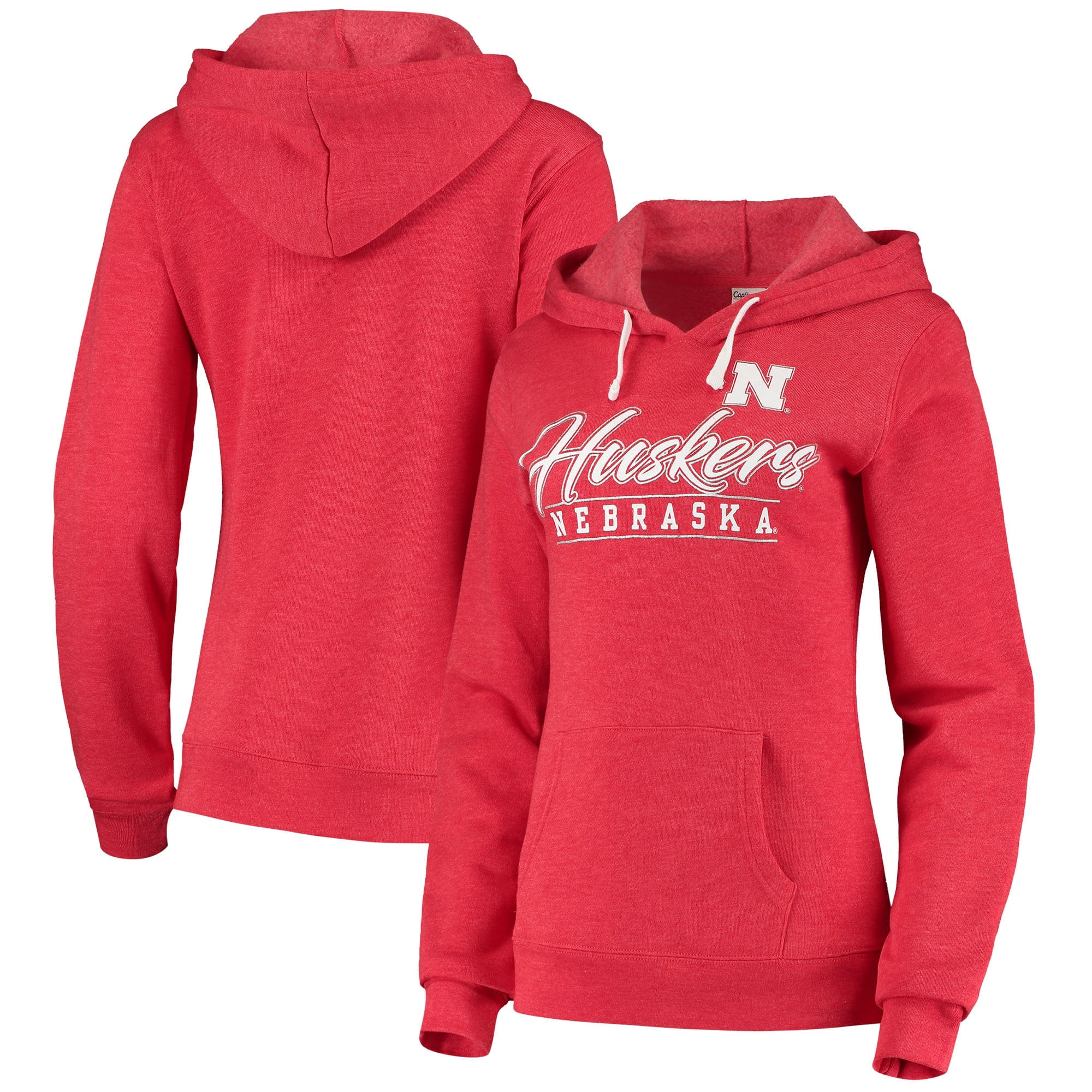 Captivating Apparel Women's Scarlet Nebraska Huskers VIP Pullover Hoodie