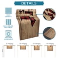 thumbnail image 7 of Table Runner Dresser Scarves 70 Inch Long, Red Buffalo Plaid Bear Animal Linen Dining Table Runners Vintage Wood Borad Tabletop Scarf for Wedding Holiday Party Kitchen, 7 of 7