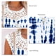 thumbnail image 5 of Camiseta Floral Estampado De Costuras De Encaje Tops De Cuello Redondo para Mujer Top Corto Floral Lavable A Máquina para Vacaciones Viajes Oficina Flor 6 S, 5 of 6