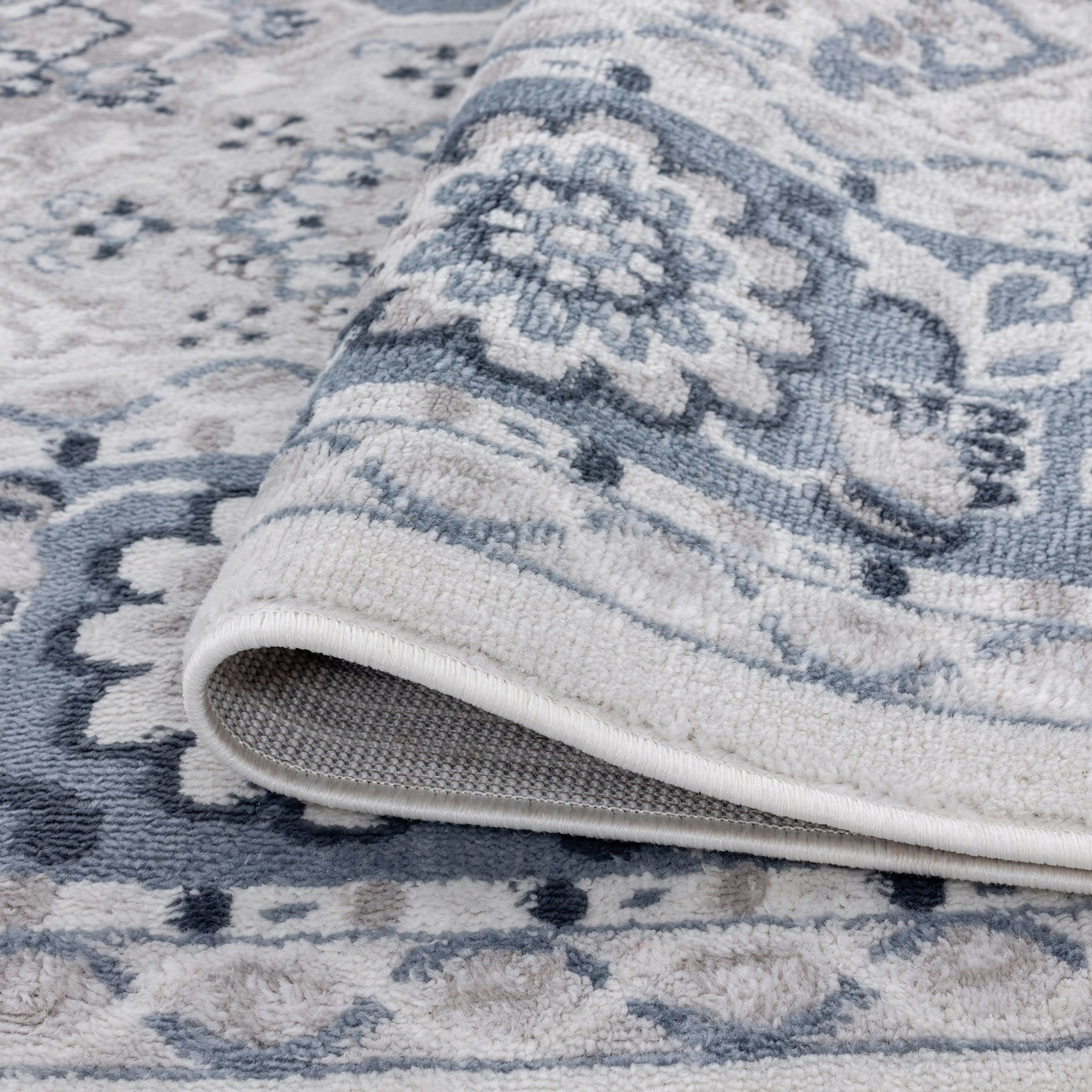 2x8 Modern Blue Runner Rugs for Hallway | Indoor Entry, Entryway, Walkway or Kitchen Rug 2'3'' x 7'3''