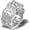 White, variant on 14K Gold Round Cut Cuban Moissanite Ring, Hip-Hop Ring, Timeless Accessory for the Gentleman