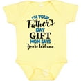 thumbnail image 3 of Inktastic I'm Your Fathers Day Mom Says You're Welcome Boys or Girls Baby Bodysuit, 3 of 5