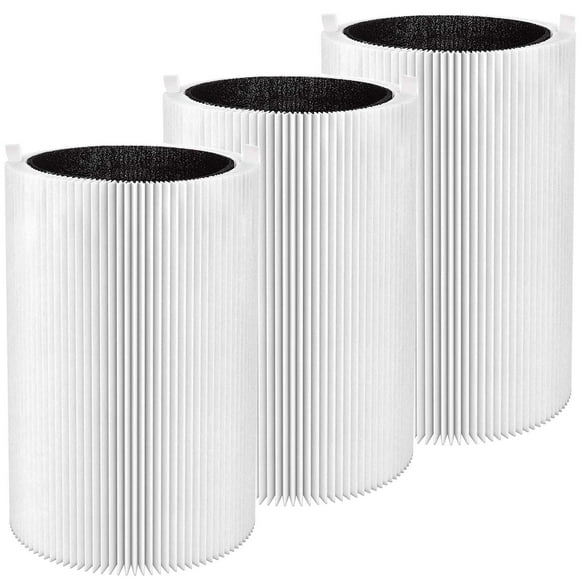 Filtros para purificador de aire Smilyan, paquete de 3, HEPA compatible con 411