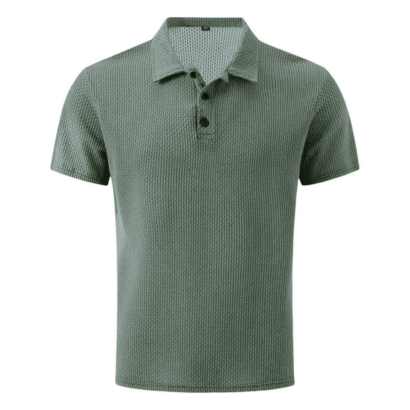 Black Collared Shirt Men Shirts Quick Dry Performance Short Sleeve Shirts Pique Jersey Golf Shirt Green XXXL