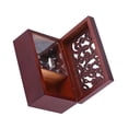 thumbnail image 4 of Caja De Música De Madera Retro, Caja De Música De Cuerda De 18 Notas Hueca En Miniatura De Madera Maciza para Mujeres Niñas Cumpleaños Día De San Valentín Decoración del Hogar(Silver Movement 3), 4 of 5