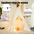 thumbnail image 2 of Carpa tipo tipi RONGFA para niños portátil para interiores y exteriores (blanca), 2 of 9