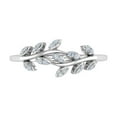 thumbnail image 2 of 10K White Gold Diamond Nature Wedding Band (0.15 Carat) (Ring Size 7), 2 of 6