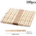 thumbnail image 1 of Coofit 100PCS Kids Ice Cream Stick DIY Safe Creative Wooden Popsicle Stick Ice Pop Stick, 1 of 10