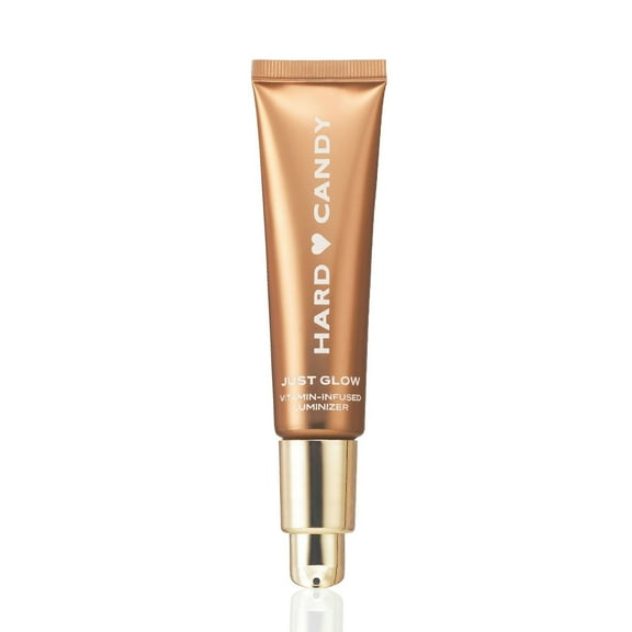 Hard Candy Just Glow Face Luminizer, Bronze Glow, Sheer Color, All Skin Tones, Niacinamide