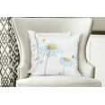 thumbnail image 4 of Ambesonne Dragonfly Throw Pillow Cover 2 Pack, Chamomile Soft Nature, 20", Yellow White, 4 of 6
