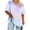Light Blue, variant on Summer Tops for Women Plus Size Solid Color V Neck Short Sleeve Casual Comfortable Versatile Everyday Layering Lounge T-Shirts