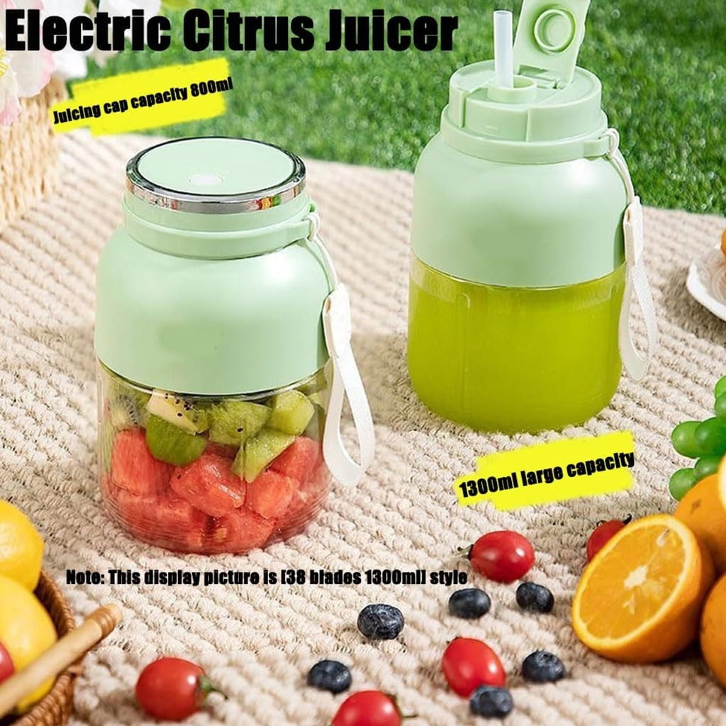 1300ml Portable Blender Cup Electric Rechargeable Juicer Blender Portable Blender For Shakes and Juice Mixing Juice