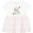 thumbnail image 3 of Inktastic My Gigi and Grandpa Love Me Girls Baby Dress, 3 of 5