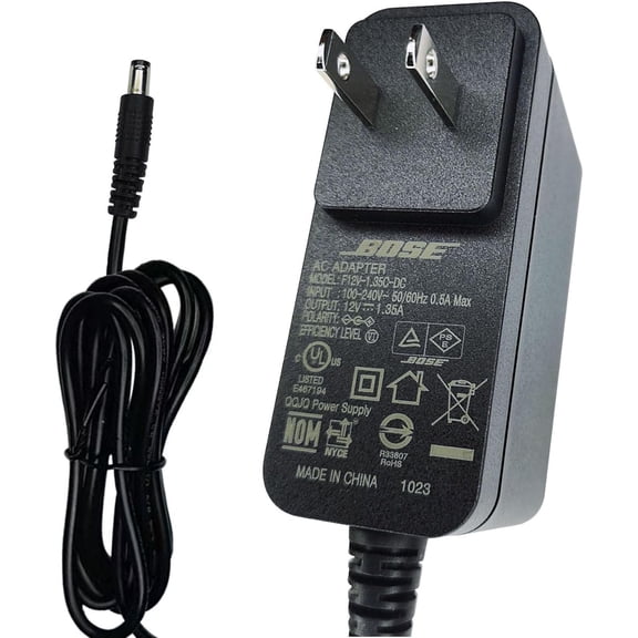 Genuine 12V 1.35A UL AC/DC Adapter for B-o-s-e 415209 SoundDock XT 626209-1900 Sound-Dock-XT Speaker Connector F12V-1.35C-DC F12V-135C-DC ITC12V-1.35C-DC DC12V 12.0V Power Supply Charger