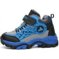 thumbnail image 2 of Kids Boys Winter Hiking Boots Warm Lined Snow Boots Anti Collision Anti-Skid Athletic Outdoor Adventure Camping Trekking Shoes, 2 of 14