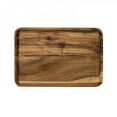 thumbnail image 5 of Wooden Tray Wood Pan Plate Fruit Dishes Saucer Tea Tray Dessert Dinner Plate Table Serving Plate Snacks Food Storage Dish, 5 of 6