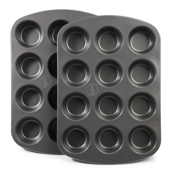 PILLSBURY NON STICK 12-CUP MUFFIN PAN SET - 2 PIECES, NON