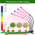 thumbnail image 4 of Lámpara LED para plantas de interior, panel de cultivo de espectro completo, luz para plantas y flores, 4 of 5