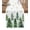 Green White, variant on Red Christmas Tree Table Runner 36 Inches, Winter Watercolor Gold Snowflakes Bed Runner Dresser Scarves Tabletop for Indoor Outdoor Parties/Ceremony/Banquet, 13"x 36"