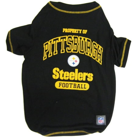 - NFL PITTSBURGH STEELERS Dog T-Shirt, Large, ✔ NFL TEE SHIRT: - FOR THE FOUR-LEGGED FAN - Love your dog? Love football? This dog dress with your favorite Sports.., By Pets First