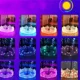 thumbnail image 5 of Paquete de 8 luces de Navidad para valla de jardín iluminadas de 110 pulgadas, 8 modos, luces de plástico blancas para valla de jardín, 5 of 5