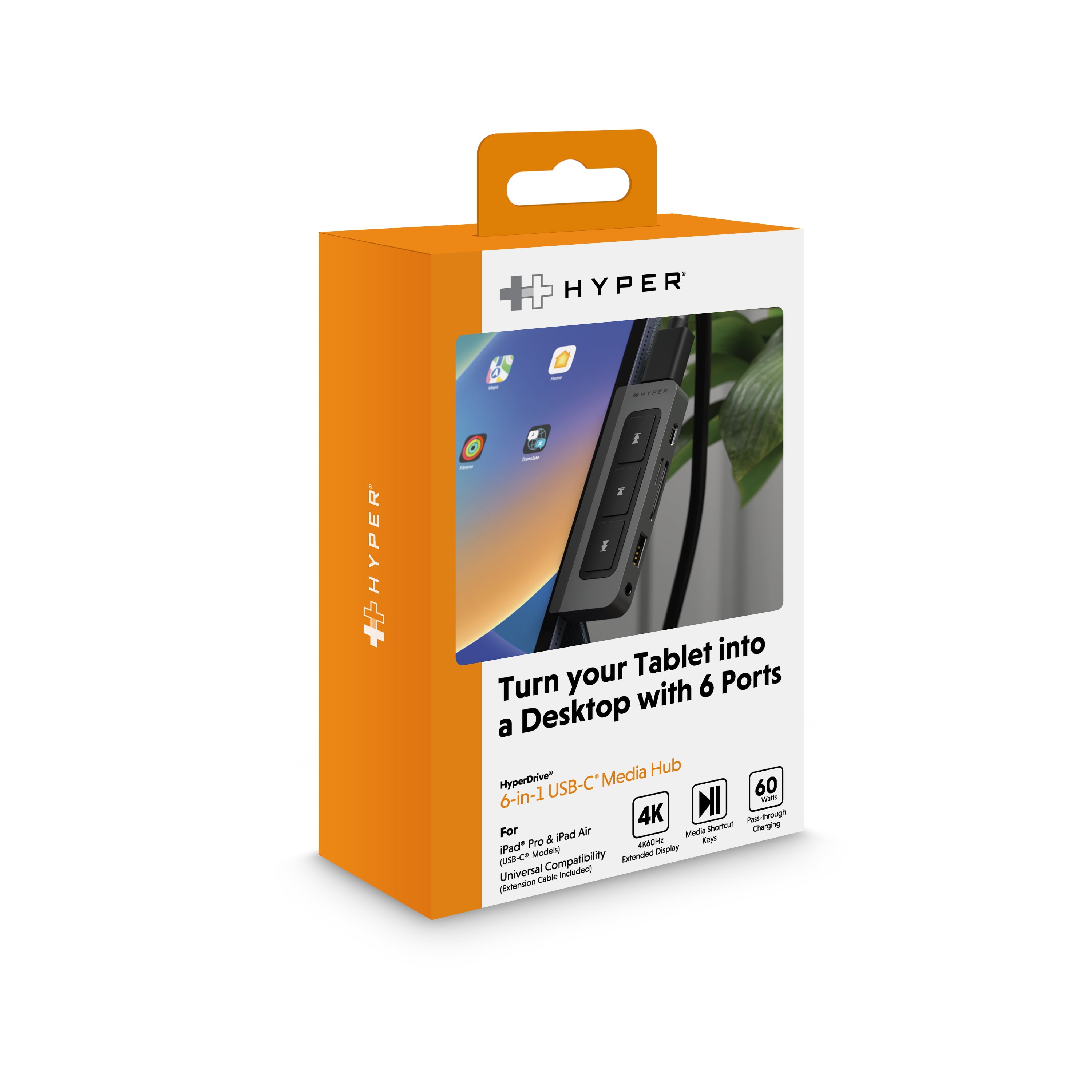 HYPER HyperDrive 6in1 USB-C Hub HP15582 HyperDrive Media USB-C Hub (6-in-1)