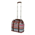thumbnail image 4 of Lily Bloom Designer Under the Seat Tote Cabin Luggage Collection - 15 Inch Patterned Carry on Bag For Women - Lightweight Suitcase with 2 Rolling Spinner Wheels (Tribal Stripe), 4 of 6