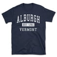 thumbnail image 1 of Alburgh Vermont Classic Established Men's Cotton T-Shirt, 1 of 1