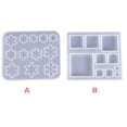 thumbnail image 4 of Naiovety Moldes de resina moldes de copos de nieve reutilizables DIY decoración del hogar exquisitos accesorios para hacer joyas pendientes Artesanía cuadrícula de diez Naiovety HA059605-02, 4 of 6