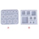thumbnail image 3 of Ounissouiy Moldes de resina, moldes de copos de nieve de silicona, arte reutilizable DIY, regalos multiusos, accesorios para hacer joyas, pulsera, llavero, Artesanía doce cuadrícula Ounissouiy HA059605-01, 3 of 6