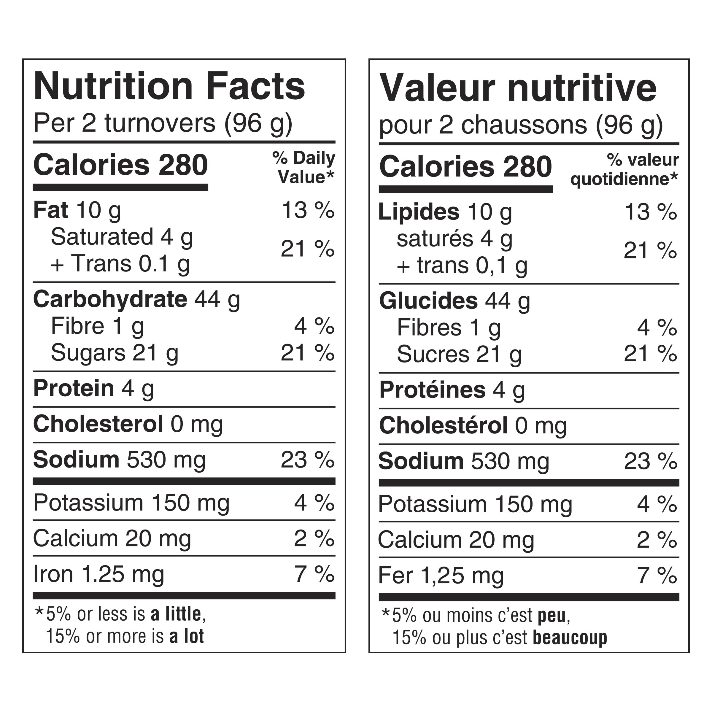 Pillsbury Chaussons Feuilletes Vraies Pommes, 383 g 383.000g