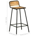 thumbnail image 4 of vidaXL Bar Chairs 4 pcs Solid Mango Wood, 4 of 5