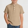 thumbnail image 2 of Camisa de Cuello Redondo de Manga Corta para Niños en Algodón, 2 of 9