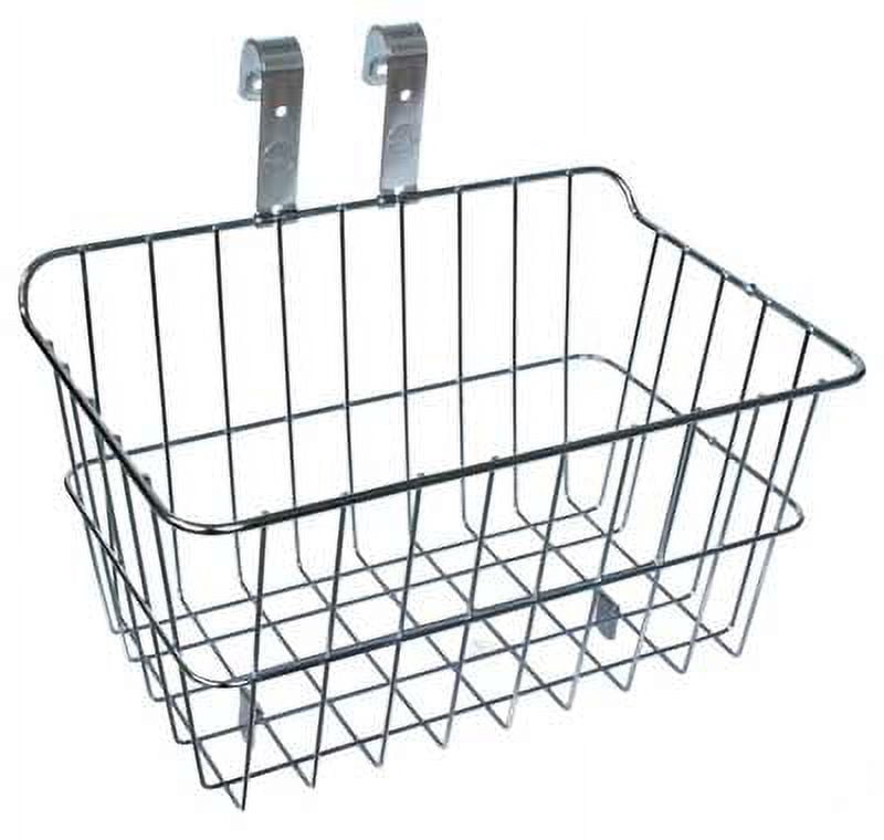 Wald Products #151 Front Basket Silver Steel 14x9x7`