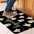 thumbnail image 2 of Happy Halloween Door Mat Outdoor Black Doormat Halloween Welcome Mats for Front Kitchen Mat Outdoor Indoor Heavy Duty Non-Slip Rubber Back, 17 x 30 Inch, 2 of 6