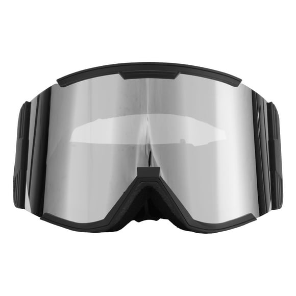 Skiing Protection Goggles, Ski Goggles Oversized OTG Design Double Layer Lenses Anti Fog  For Snowboarding Black Frame Grey Lens,Black Frame Silver Lens,Black Frame Red Lens,Red