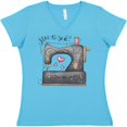 thumbnail image 3 of Inktastic Love to Sew Sewing Machine Women's V-Neck T-Shirt, 3 of 5