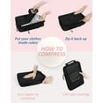 thumbnail image 5 of BAGSMART Packing Cubes for Travel, Compression Expandable 6 Pcs Luggage Packing Organizers Foldable Lightweight Suitcase Storage Bags for Travel Accessories, Black, 5 of 7