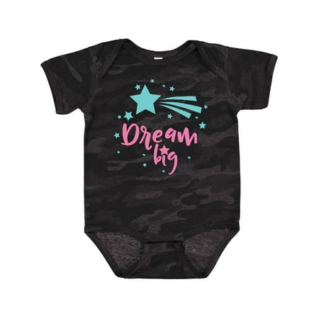 

Inktastic Dream Big Shooting Star Wish - Pink Blue Gift Baby Boy or Baby Girl Bodysuit