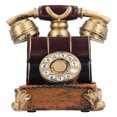 thumbnail image 1 of Phone Art Statue, Vintage Decorative Phone Model  Dial Saving Pot Resin  for Cafe, 1 of 8