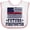 White and Pink, variant on Inktastic Future Firefighter USA Boys or Girls Baby Bib