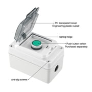 Outdoor Waterproof Ip66 Push Button Box 1 Way Momentary Button Switch Wiring Box