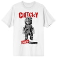 thumbnail image 7 of Chucky Let's Be Friends Crew Neck Short Sleeve Men's White T-shirt - 6XL, 7 of 7