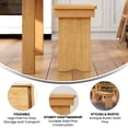 thumbnail image 3 of Flash Furniture Hercules 40'' x 12'' Light Natural Solid Pine Folding Farm Bench, 3 of 9